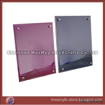Colored Acrylic Photo Frame with Screws